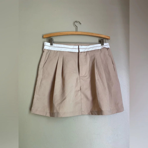 HYFVE Tan High Rise Trouser Skirt - Picture 1 of 3